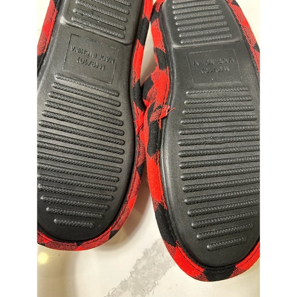 FOCO Men's NCAA Sherpa Lined Buffalo Check Memory Foam Slippers M 9/10 - Picture 4 of 6